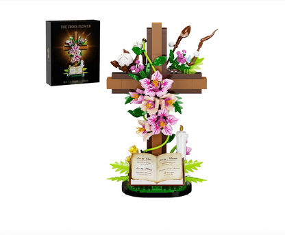 Floral Cross Block Set