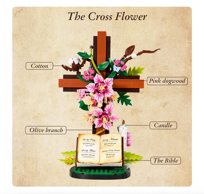 Floral Cross Block Set